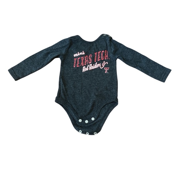 Colosseum Texas Tech Red Raiders Kids Bodysuit - Dark Gray - Picture 1 of 5